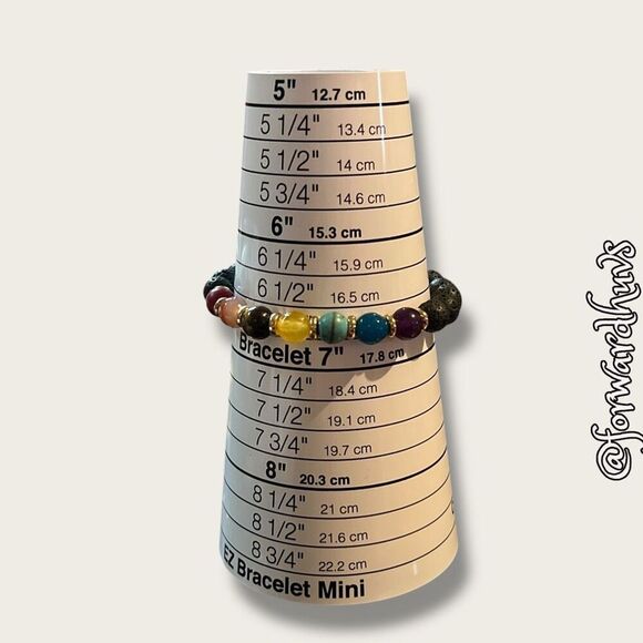 Bundle Sale 3 for $15 | Alexa’s Angels Chakra Lava Stone Stretch Bracelet - Picture 5 of 7